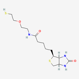 5-[(3aS,4S,6aR)-2-oxo-1,3,3a,4,6,6a-hexahydrothieno[3,4-d]imidazol-4-yl]-N-[2-(2-sulfanylethoxy)ethyl]pentanamide