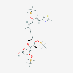 (3S,6R,7S,8S,12Z,15S,16E)-3,7,15-tris[[tert-butyl(dimethyl)silyl]oxy]-4,4,6,8,12,16-hexamethyl-17-(2-methyl-1,3-thiazol-4-yl)-5-oxoheptadeca-12,16-dienoic acid