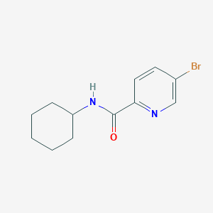 molecular formula C12H15BrN2O B1370695 5-溴-N-环己基吡啶-2-甲酰胺 CAS No. 951885-08-8