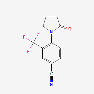 4-(2-Oxo-1-pyrrolidinyl)-3-(trifluoromethyl)benzonitrile