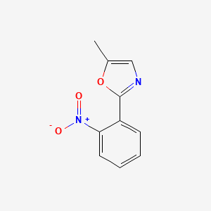 molecular formula C10H8N2O3 B1370697 5-Methyl-2-(2-nitrophenyl)oxazole CAS No. 52829-70-6
