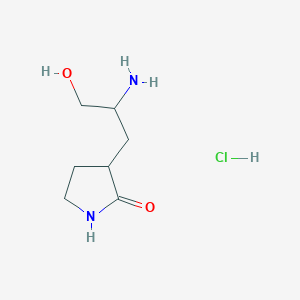 (S)-3-[(S)-2-Amino-3-hydroxypropyl]pyrrolidin-2-one Hydrochloride