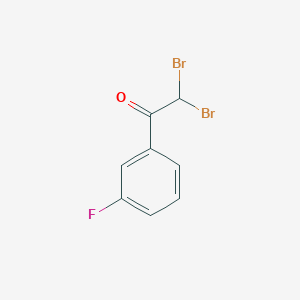 2,2-dibromo-1-(3-fluorophenyl)ethanone