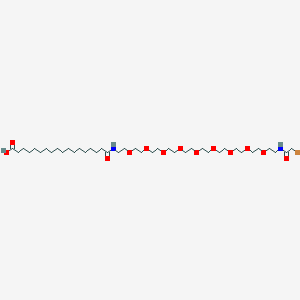 molecular formula C40H77BrN2O13 B13706985 17-(Bromoacetamido-PEG9-ethylcarbamoyl)heptadecanoic acid 