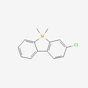 molecular formula C14H13ClSi B13707031 3-Chloro-5,5-dimethyl-5H-dibenzo[b,d]silole CAS No. 1252259-63-4