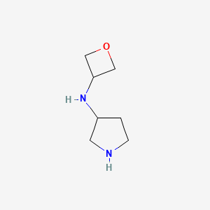 molecular formula C7H14N2O B13707121 N-(oxetan-3-yl)pyrrolidin-3-amine 