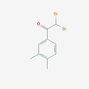 molecular formula C10H10Br2O B13707137 2,2-Dibromo-1-(3,4-dimethylphenyl)ethanone 