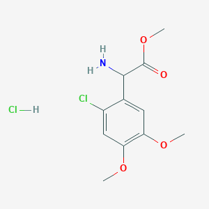 Methyl 2-Amino-2-(2-chloro-4,5-dimethoxyphenyl)acetate Hydrochloride