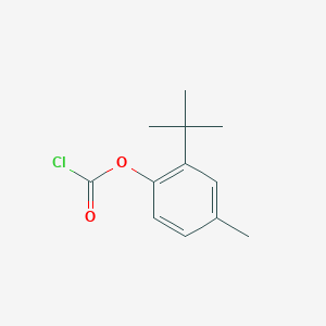 molecular formula C12H15ClO2 B13707176 2-(tert-Butyl)-4-methylphenyl Chloroformate 