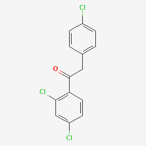 molecular formula C14H9Cl3O B1370718 2-(4-Chlorophenyl)-1-(2,4-dichlorophenyl)ethanone CAS No. 94171-11-6