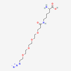 molecular formula C17H33N5O7 B13707228 N-(Azido-PEG4)-L-Lyisine 