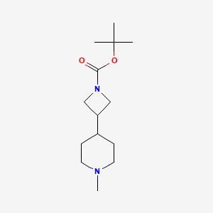 molecular formula C14H26N2O2 B13707241 4-(1-Boc-3-azetidinyl)-1-methylpiperidine 