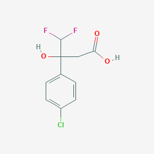 3-(4-Chlorophenyl)-4,4-difluoro-3-hydroxybutanoic acid