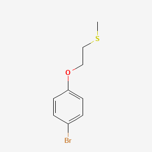 molecular formula C9H11BrOS B1370726 1-(4-Bromophenoxy)-2-methylthioethane 