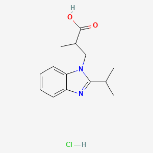 3-(2-Isopropyl-benzoimidazol-1-YL)-2-methyl-propionic acid hydrochloride