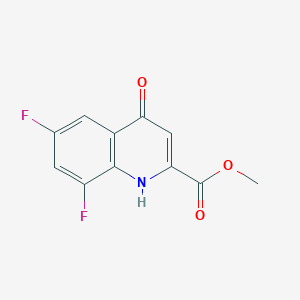 molecular formula C11H7F2NO3 B1370737 6,8-二氟-4-氧代-1,4-二氢喹啉-2-甲酸甲酯 CAS No. 1065074-53-4