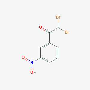 molecular formula C8H5Br2NO3 B13707376 2,2-Dibromo-1-(3-nitrophenyl)ethanone CAS No. 13651-07-5