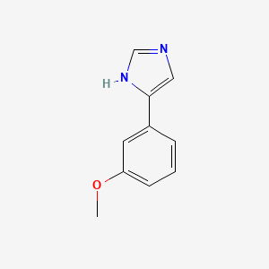 molecular formula C10H10N2O B1370739 4-(3-甲氧基苯基)-1H-咪唑 CAS No. 53848-01-4