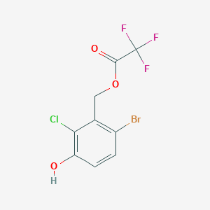 6-Bromo-2-chloro-3-hydroxybenzyl 2,2,2-Trifluoroacetate