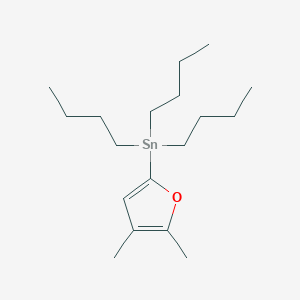 molecular formula C18H34OSn B13707449 (4,5-Dimethyl-2-furyl)tributylstannane 