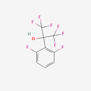 molecular formula C9H4F8O B13707457 2-(2,6-Difluorophenyl)-1,1,1,3,3,3-hexafluoro-2-propanol 