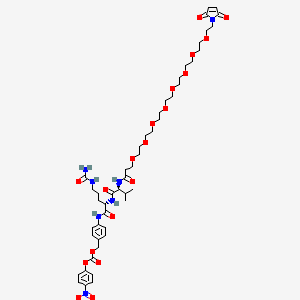 molecular formula C48H69N7O19 B13707466 Mal-PEG8-Val-Cit-PAB-PNP 