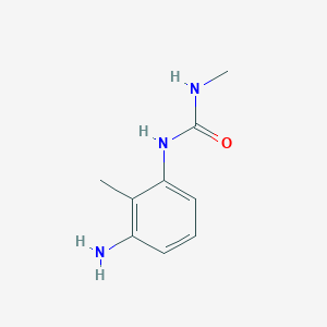 molecular formula C9H13N3O B13707489 1-(3-Amino-2-methylphenyl)-3-methylurea 