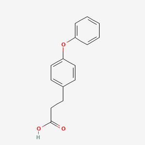 molecular formula C15H14O3 B1370749 Acide 3-(4-phénoxyphényl)propanoïque CAS No. 20062-91-3