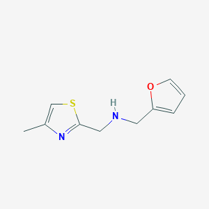 molecular formula C10H12N2OS B13707553 Furan-2-ylmethyl-(4-methyl-thiazol-2-ylmethyl)-amine 