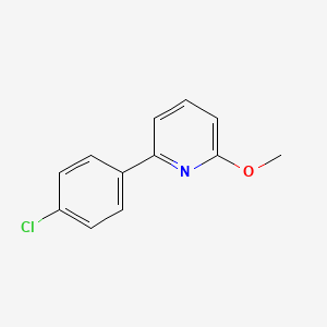 molecular formula C12H10ClNO B1370756 2-(4-Chlorophenyl)-6-methoxypyridine CAS No. 486455-36-1