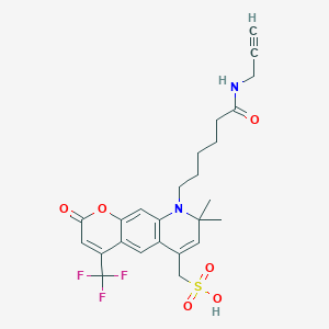 molecular formula C25H27F3N2O6S B13707560 APDye 430 Alkyne 