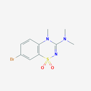 7-Bromo-4-methyl-3-(dimethylamino)-4h-1,2,4-vhiadiazin-1,1-dioxide