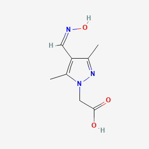 2-(4-[(Hydroxyimino)methyl]-3,5-dimethyl-1H-pyrazol-1-YL)acetic acid