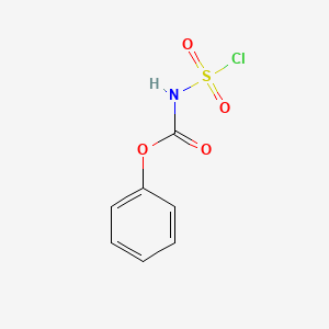 molecular formula C7H6ClNO4S B1370759 phenyl N-(chlorosulfonyl)carbamate CAS No. 50881-36-2