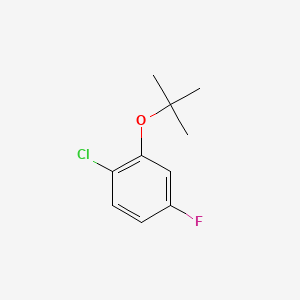 molecular formula C10H12ClFO B13707590 2-(tert-Butoxy)-1-chloro-4-fluorobenzene 