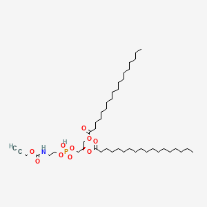 molecular formula C45H84NO10P B13707598 (2R)-3-((Hydroxy(2-(((prop-2-yn-1-yloxy)carbonyl)amino)ethoxy)phosphoryl)oxy)propane-1,2-diyl distearate 