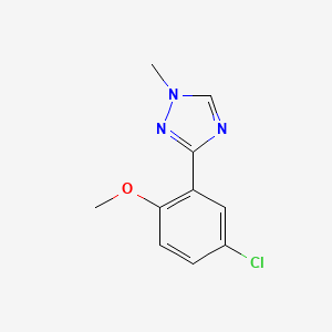 3-(5-Chloro-2-methoxyphenyl)-1-methyl-1H-1,2,4-triazole