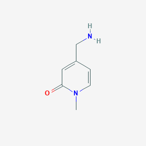 molecular formula C7H10N2O B1370761 4-(Aminomethyl)-1-methyl-2(1H)-pyridinone CAS No. 550369-61-4