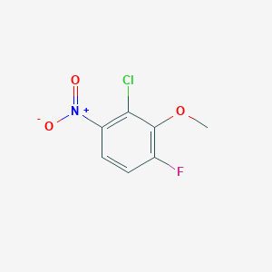 molecular formula C7H5ClFNO3 B13707612 2-Chloro-6-fluoro-3-nitroanisole 