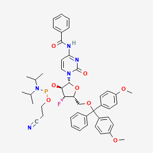 N4-Benzoyl-5'-O-(4,4'-dimethoxytrityl)-3'-deoxy-3'-fluoro-beta-D-xylofuranosyl cytidine-2'-CED-phosphoramidite