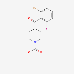 (2-Bromo-6-fluorophenyl)(1-Boc-4-piperidyl)methanone