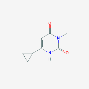molecular formula C8H10N2O2 B1370764 6-Cyclopropyl-3-methyl-1,2,3,4-tetrahydropyrimidine-2,4-dione 