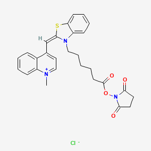 molecular formula C28H28ClN3O4S B13707692 Thiazole Orange NHS Ester 