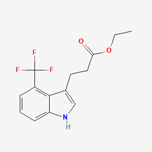 Ethyl 3-[4-(Trifluoromethyl)-3-indolyl]propanoate