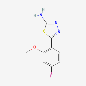 5-(4-Fluoro-2-methoxyphenyl)-1,3,4-thiadiazol-2-amine