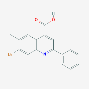 7-Bromo-6-methyl-2-phenylquinoline-4-carboxylic Acid