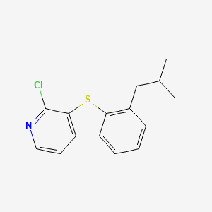 molecular formula C15H14ClNS B13707787 1-Chloro-8-isobutylbenzo[4,5]thieno[2,3-c]pyridine 