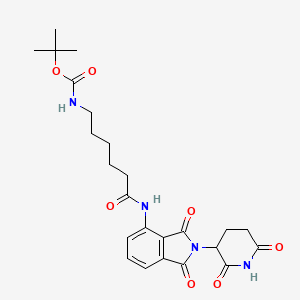 6-(Boc-amino)-N-[2-(2,6-dioxo-3-piperidyl)-1,3-dioxo-4-isoindolinyl]hexanamide