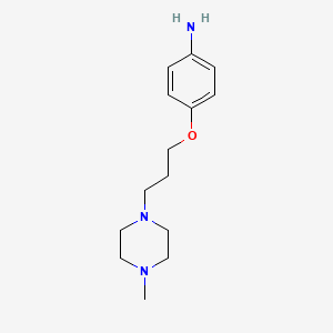 molecular formula C14H23N3O B1370780 4-[3-(4-Methylpiperazin-1-yl)propoxy]aniline CAS No. 220822-26-4