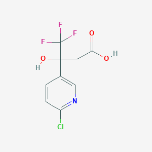 3-(6-Chloro-3-pyridyl)-4,4,4-trifluoro-3-hydroxybutanoic Acid